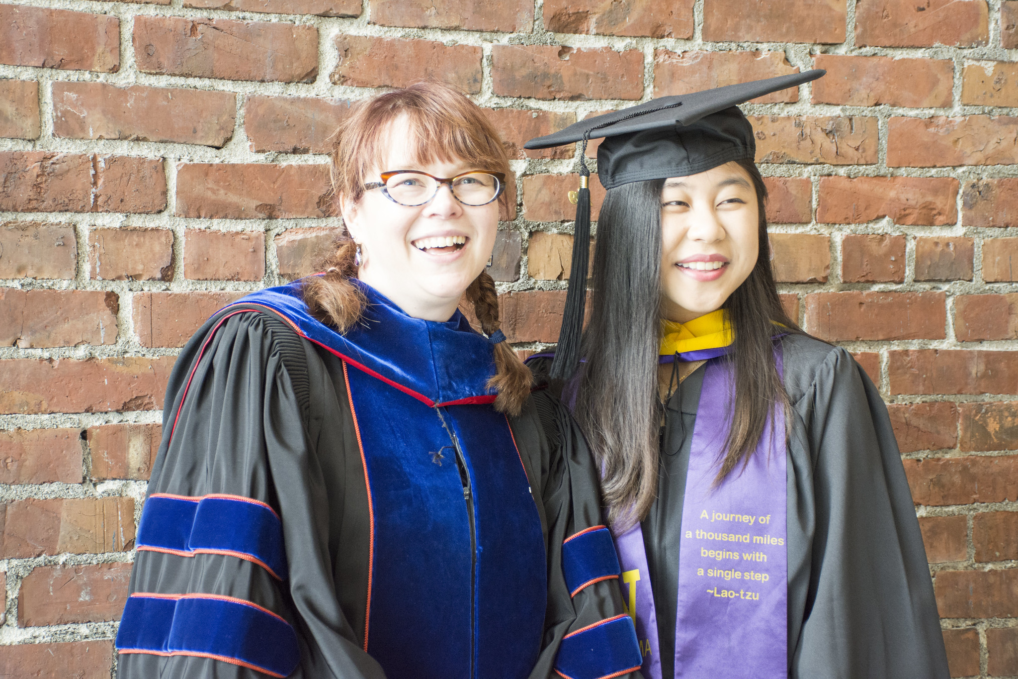 Margo Bergman and graduate Natalie Garces