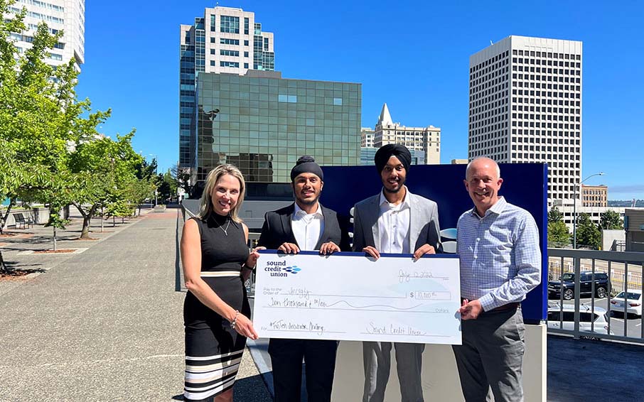 Winners of 2022 UW Tacoma/Sound Credit Union FinTech Incubator Challenge