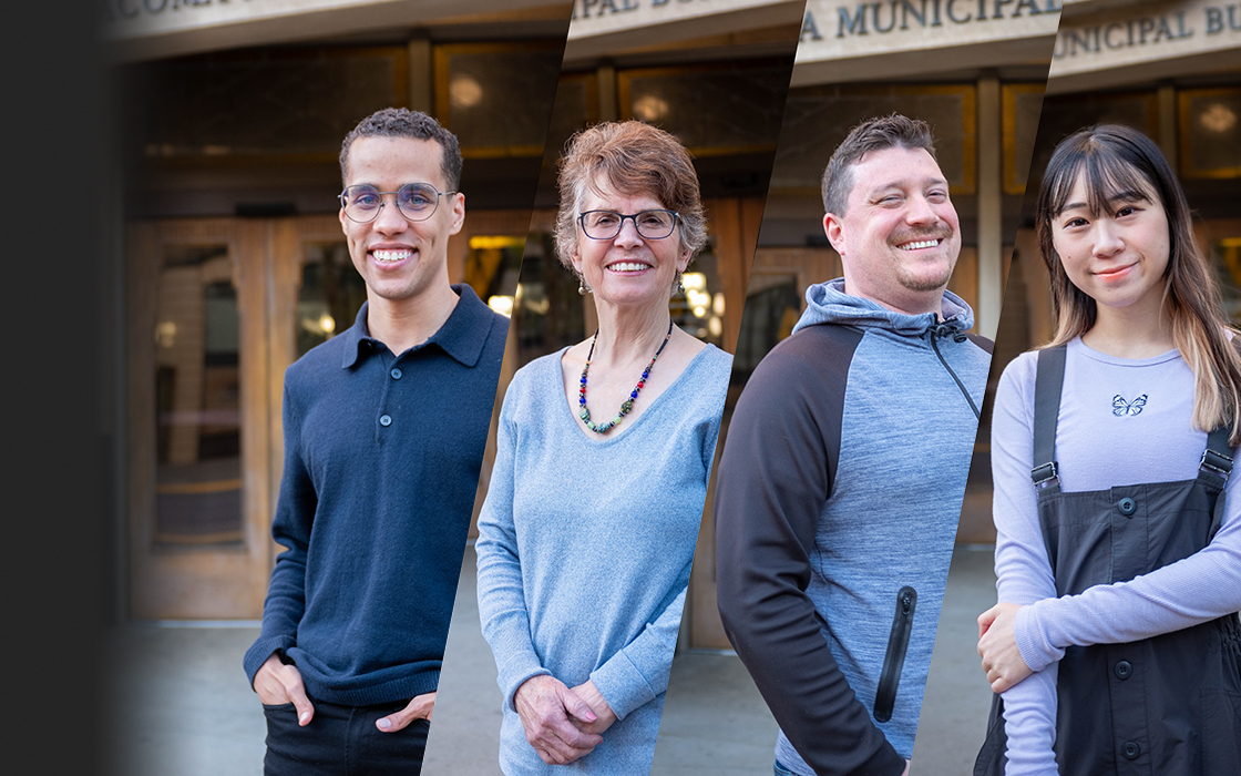 Four portraits of members of the 2024 Tacoma City Charter Review Committee