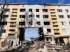 Bombed apartment in Bakhmut, Ukraine.