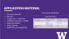 MSBA Application Materials